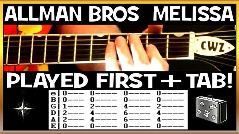 melissa guitar chords|allman bros melissa tutorial.